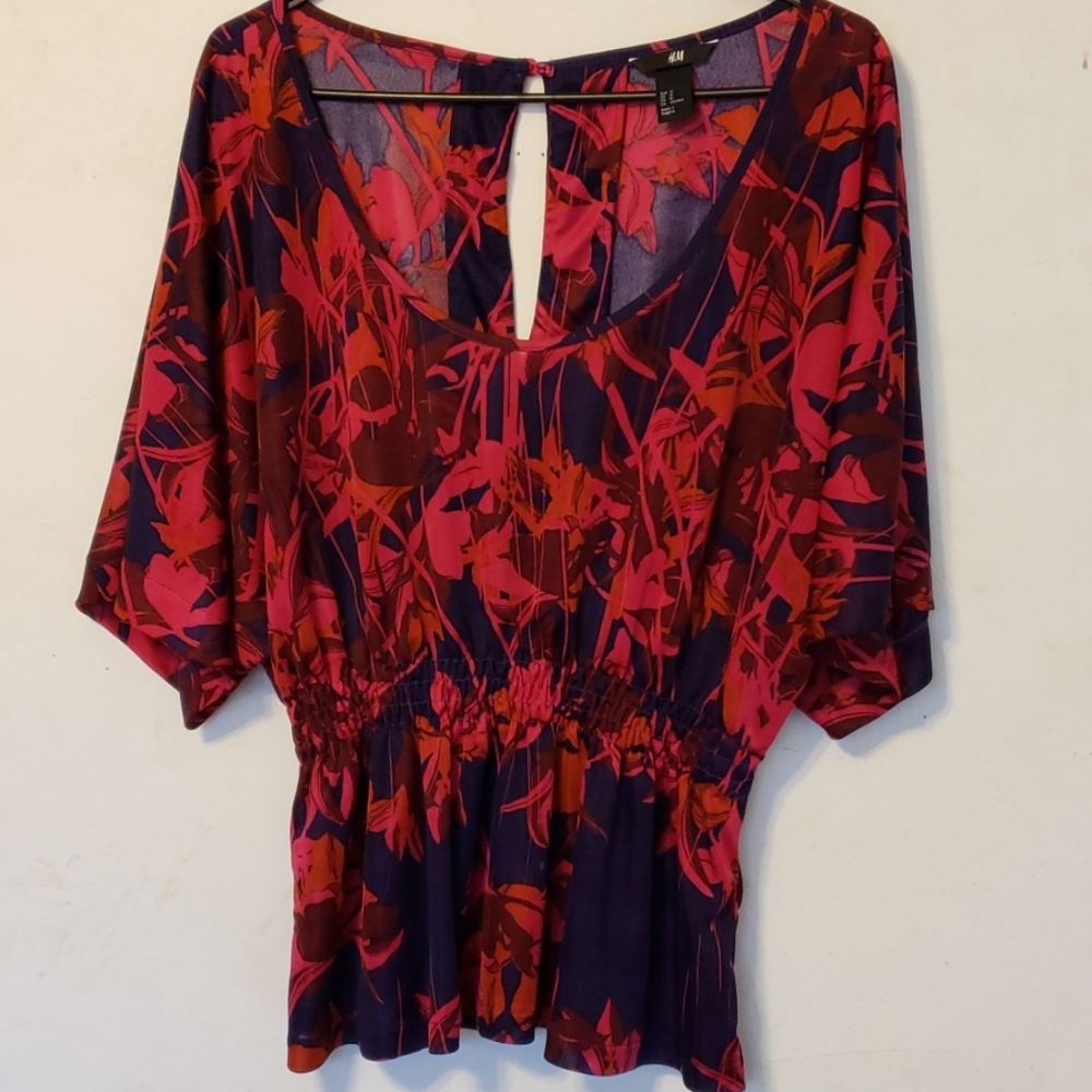 Floral High Waist Blouse